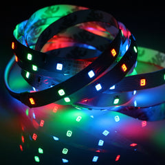 FDFUIDG 12V Strip Led Light RGB Waterproof SMD 2835 5 M 60LED/M RGB 12V Led Lights Strip 12 V Volt Tape Lamp Diode Ribbon TV Backlight