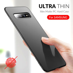 FDFUIDG Slim Phone Case For Samsung Galaxy S10 S9 S8 Plus A50 A7 2018 A8 A6 A30 A40 A70 A80 Note 8 9 10 Plus Case Hard PC Matte Cover