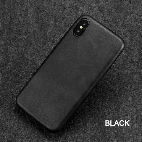 FDFUIDG Ultra Thin Phone Cases For iPhone 6S 6 7 8 Plus XS Max Cover Leather Skin Soft TPU Silicone Case For iPhone XR X 11 SE 2 Shell