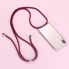 FDFUIDG Strap Cord Chain Phone Tape Necklace Lanyard Mobile Phone Case for Carry Cover  Case Hang iPhone 11 Pro XS Max XR X 7Plus 8Plus