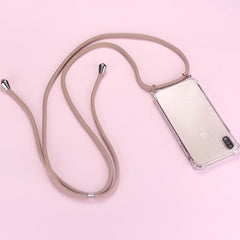 FDFUIDG Strap Cord Chain Phone Tape Necklace Lanyard Mobile Phone Case for Carry Cover  Case Hang iPhone 11 Pro XS Max XR X 7Plus 8Plus