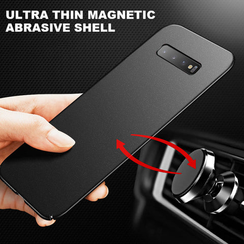 FDFUIDG Ultra-thin Magnetic Hard Matte PC Phone Case For Samsung Galaxy S20 S10 E 5G S9 S8 Note 20 10 9 8 Plus Frosted Protection Cover
