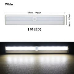 FDFUIDG Wireless LED Under Cabinet Light PIR Motion Sensor Lamp 6/10 LEDs for Wardrobe Cupboard Closet Kitchen Lighting Led Night Light