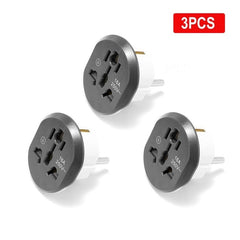 FDFUIDG Universal EU Converter EU Adapter 2 Round Pin Socket AU US UK CN To EU Wall Socket AC 16A  250V Travel Adapter High Quality