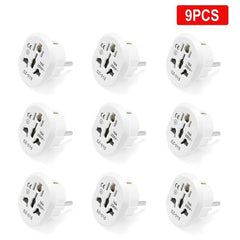 FDFUIDG Universal EU Converter EU Adapter 2 Round Pin Socket AU US UK CN To EU Wall Socket AC 16A  250V Travel Adapter High Quality