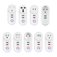 FDFUIDG WiFi Smart Plug Power Strip Socket Timer Switch Surge Protector Voice Cotrol